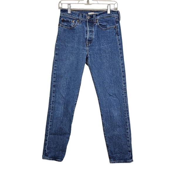 Levi Wedgie Straight Fit Button Fly Jeans - Picture 1 of 7